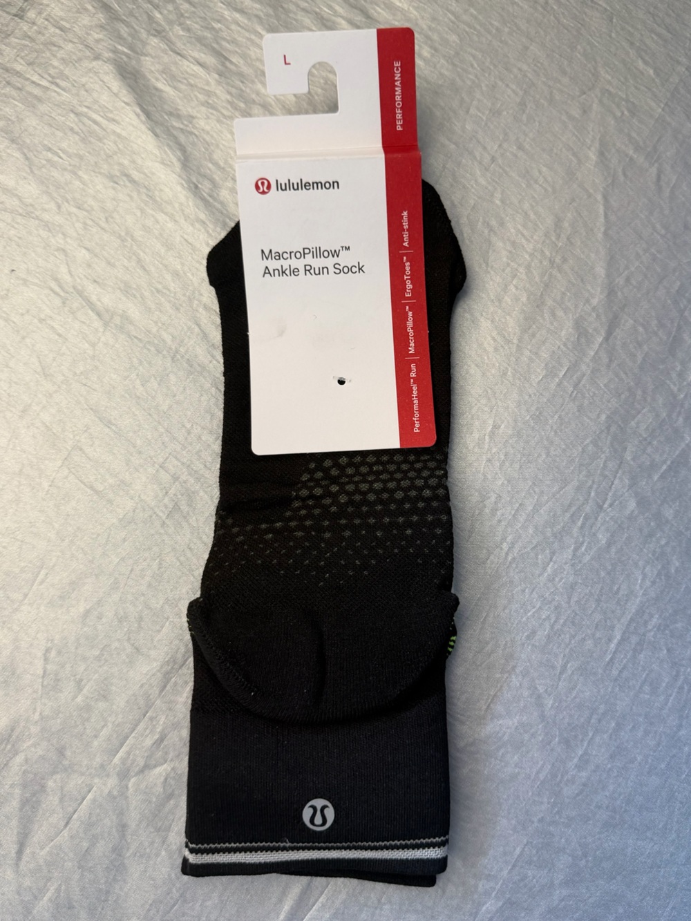 NWT Lululemon MacroPillow Ankle Run Sock